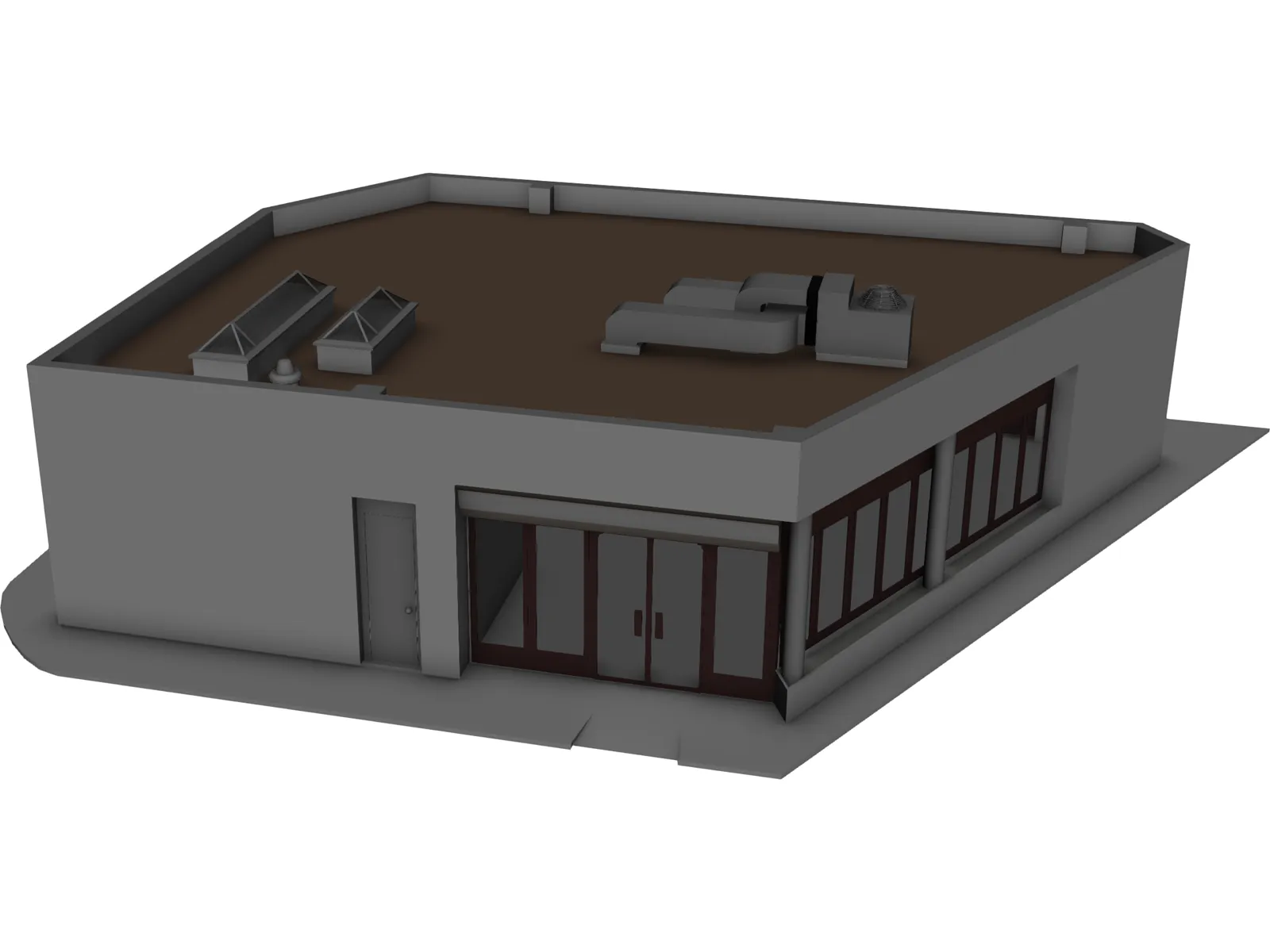 Building Auxiliar 3D Model main preview