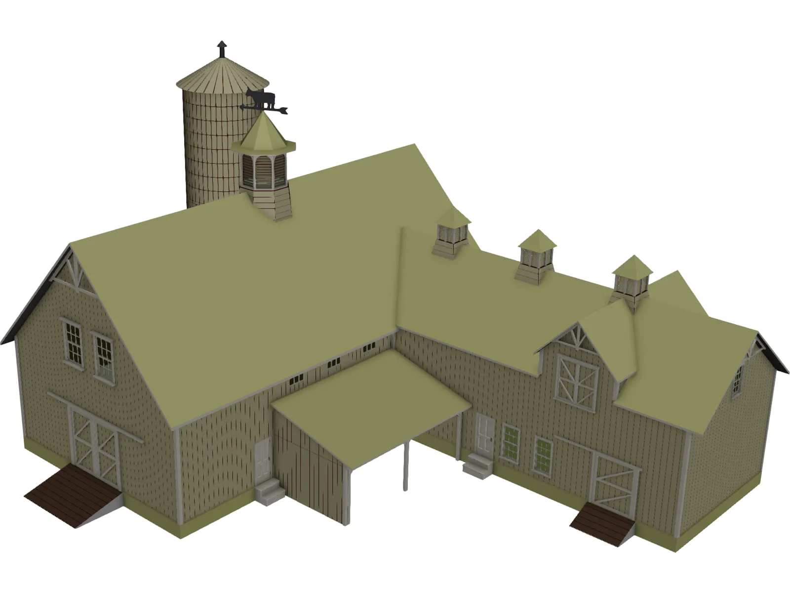 Barn 3D Model main preview