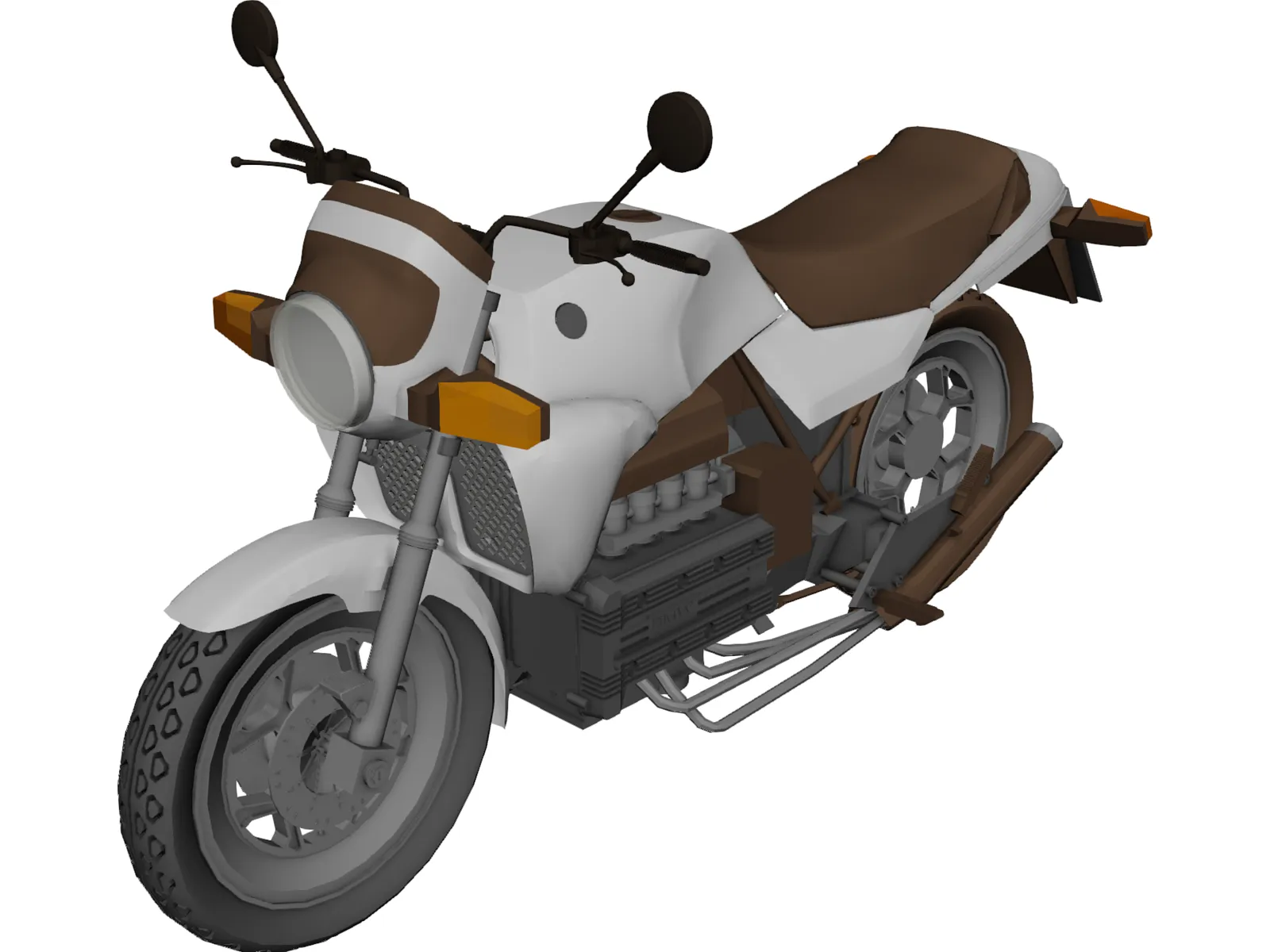 BMW K100 3D Model main preview