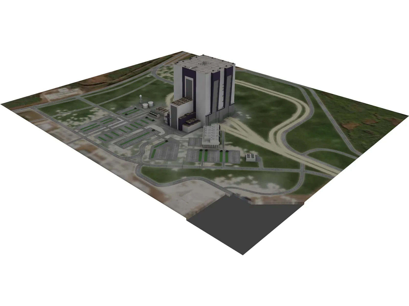 Vehicle Assembly Building 3D Model main preview