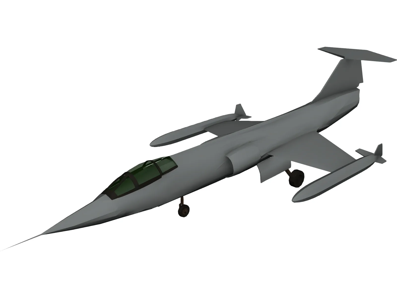 Lockheed F-104 Starfighter 3D Model main preview