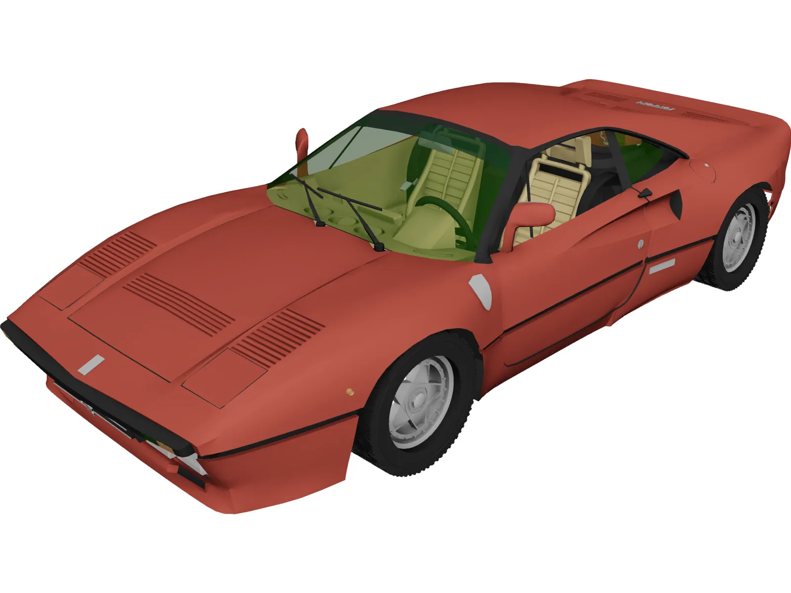 Ferrari 288 GTO (1984) 3D Model main preview