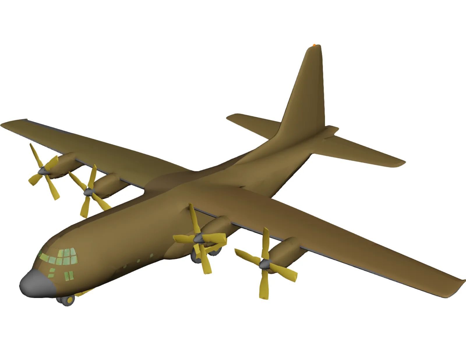Lockheed C-130 Hercules 3D Model main preview