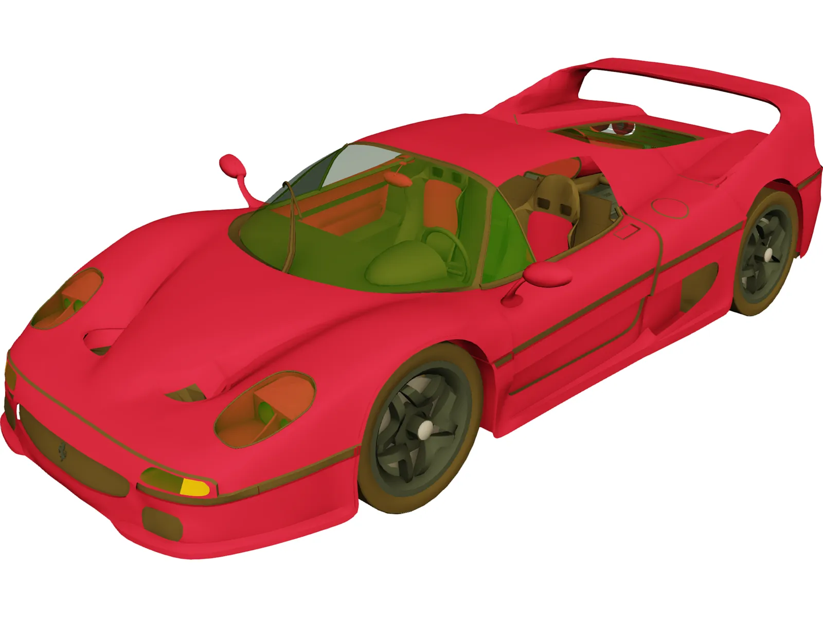 Ferrari F50 (1995) 3D Model main preview