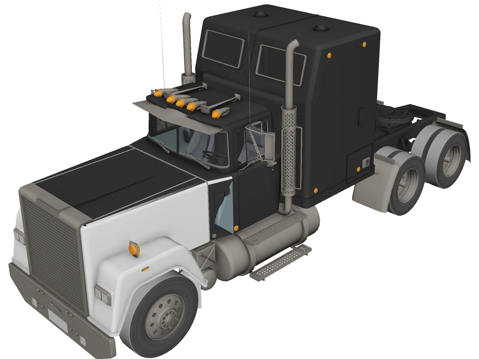 Mack Rainbow 3D Model main preview