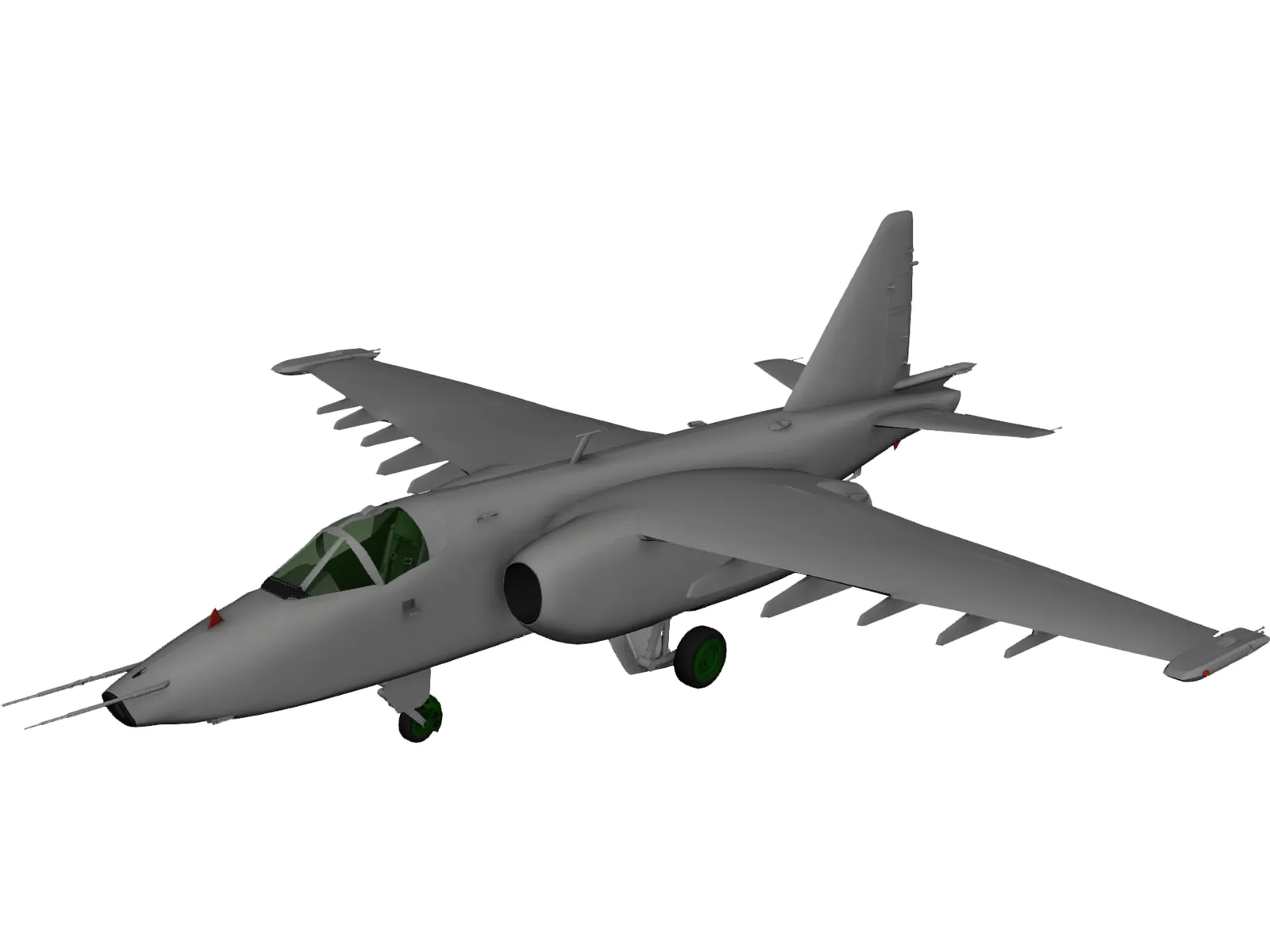 Sukhoi Su-25 Frogfoot 3D Model main preview