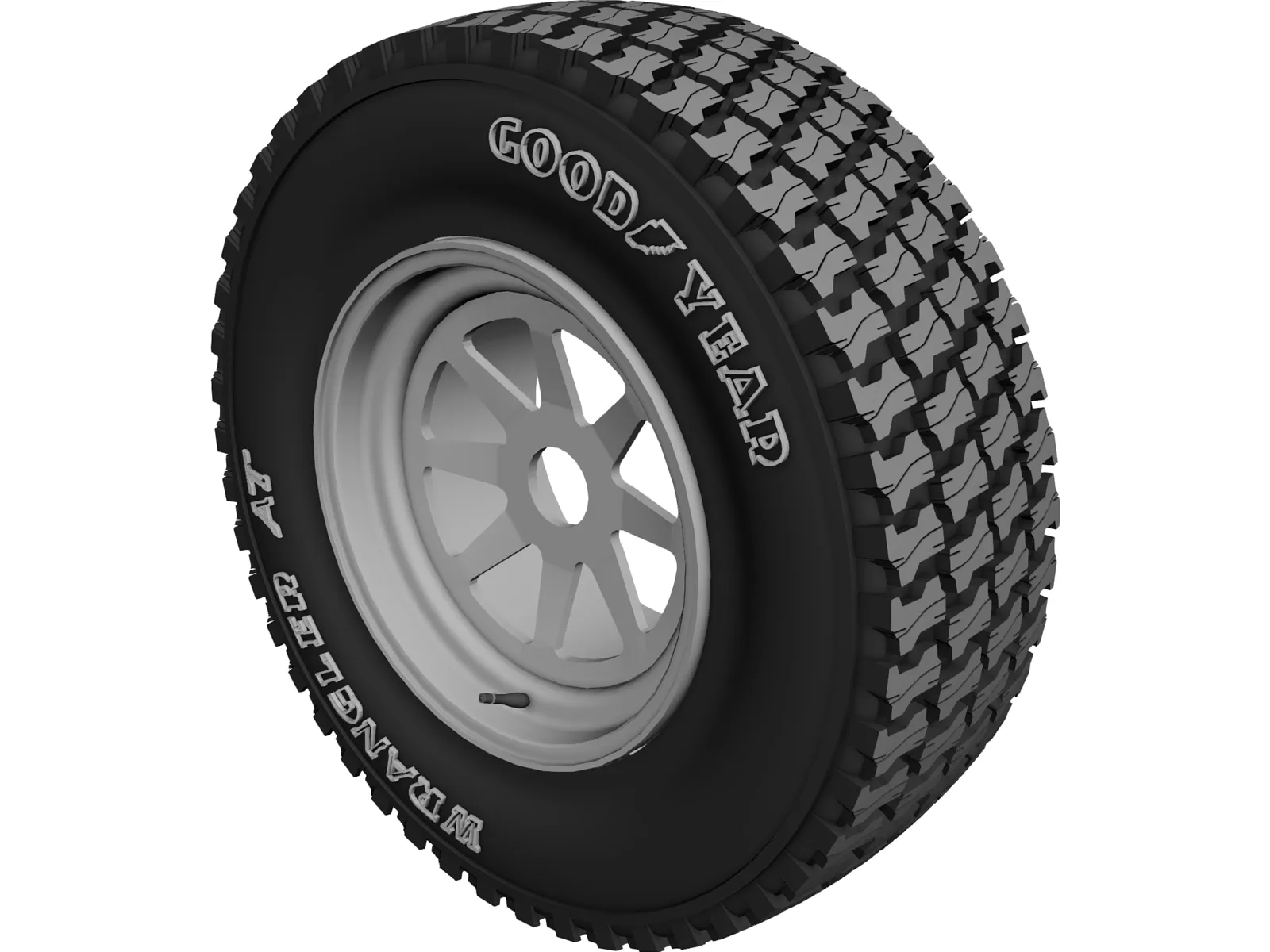 Tire 3D Model main preview