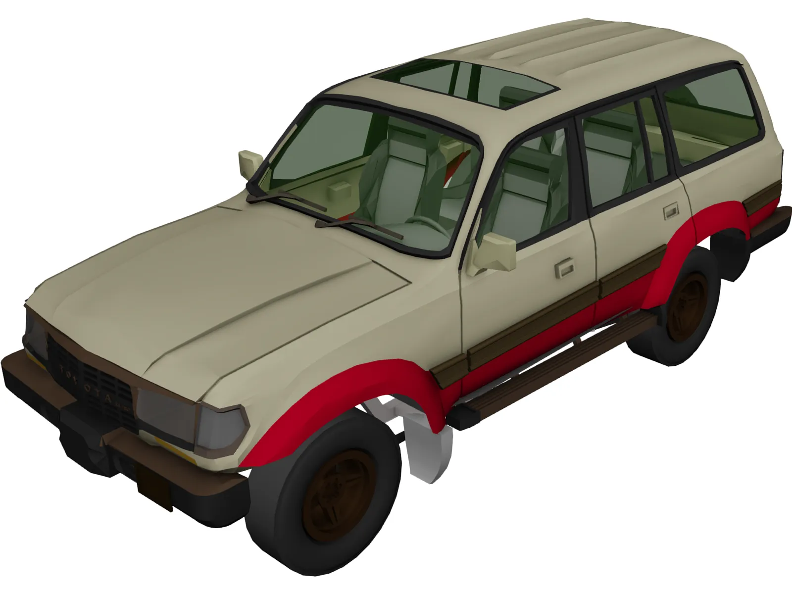 Toyota Land Cruiser (1980) 3D Model main preview