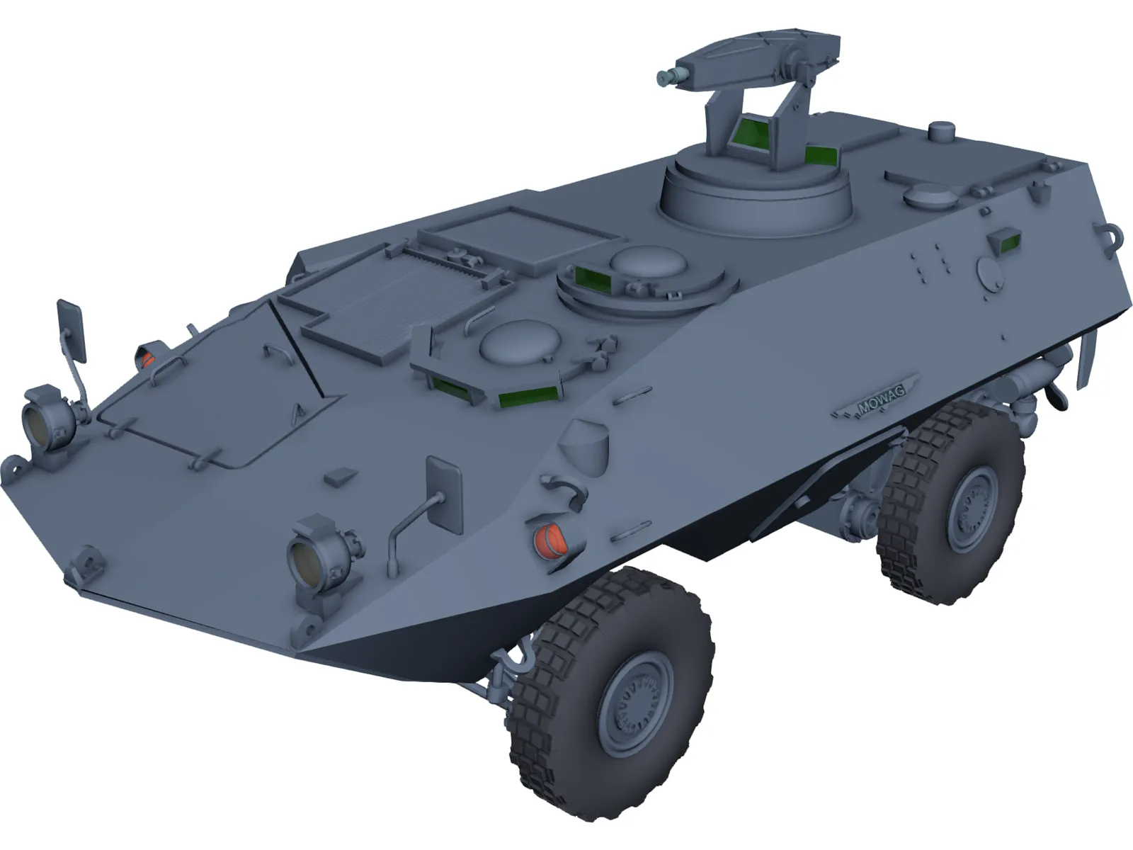 Mowag Piranha 4x4 3D Model main preview