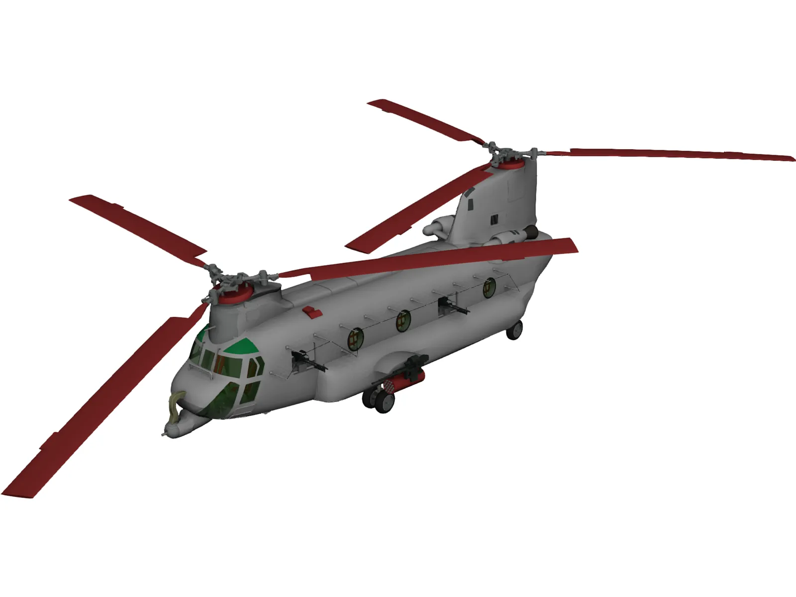 Boeing ACH-47 Chinook 3D Model main preview