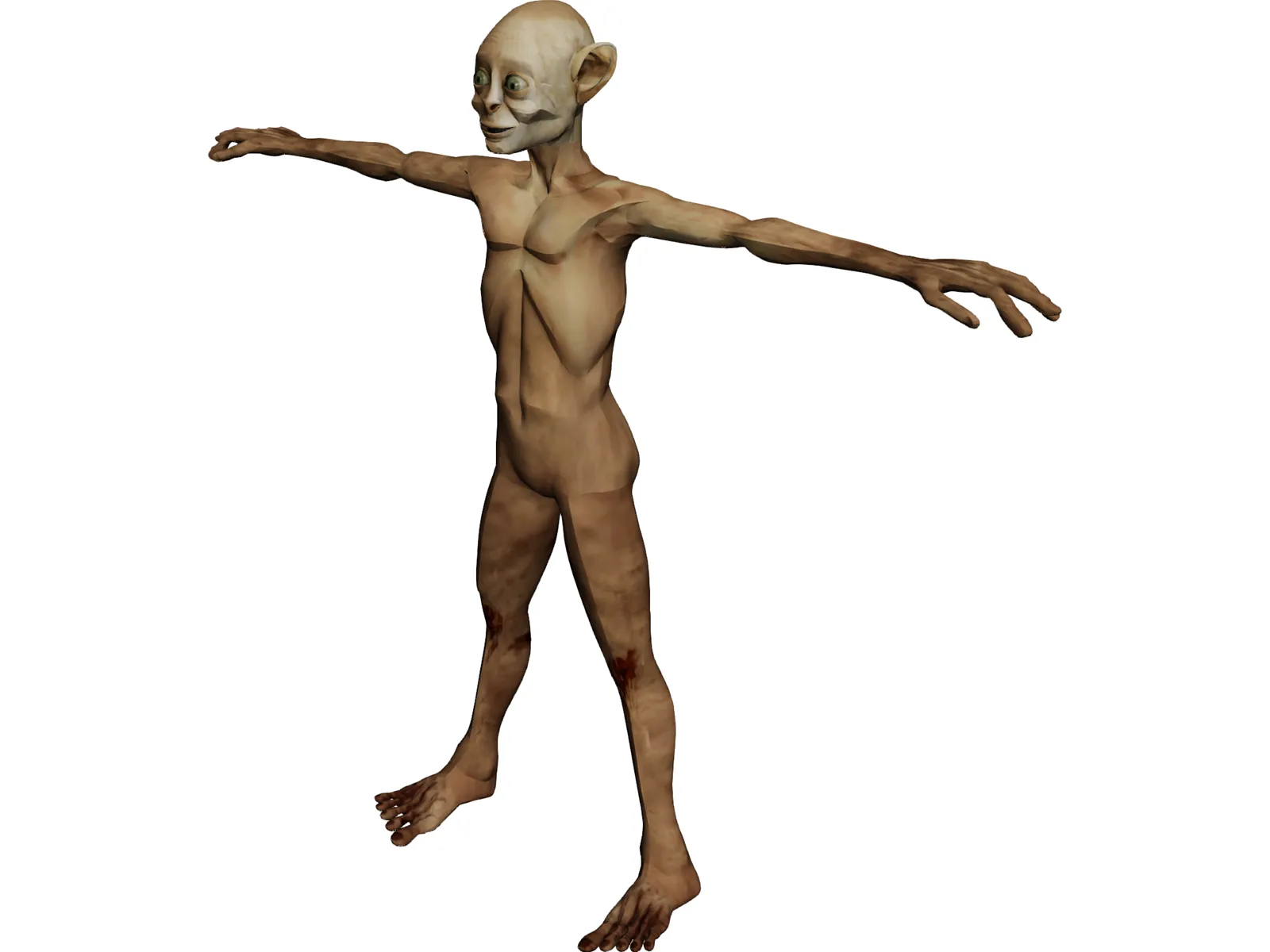 Gollum 3D Model main preview