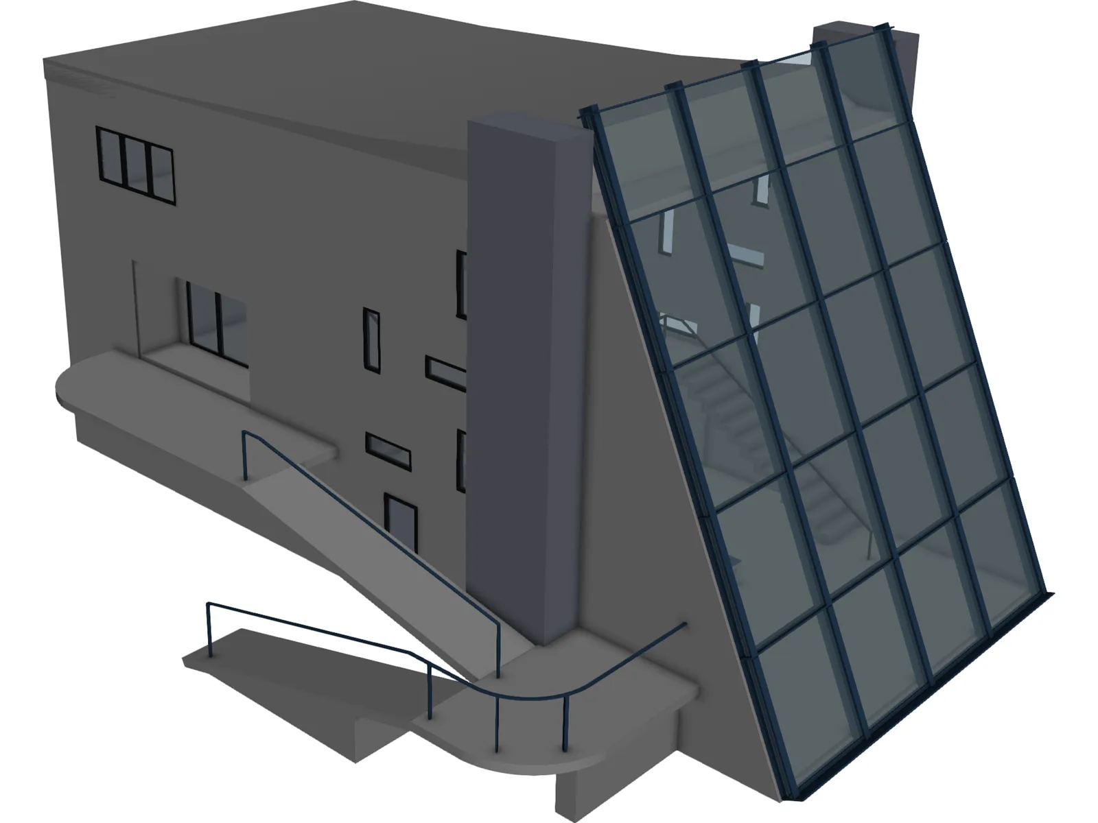 Villa 3D Model main preview