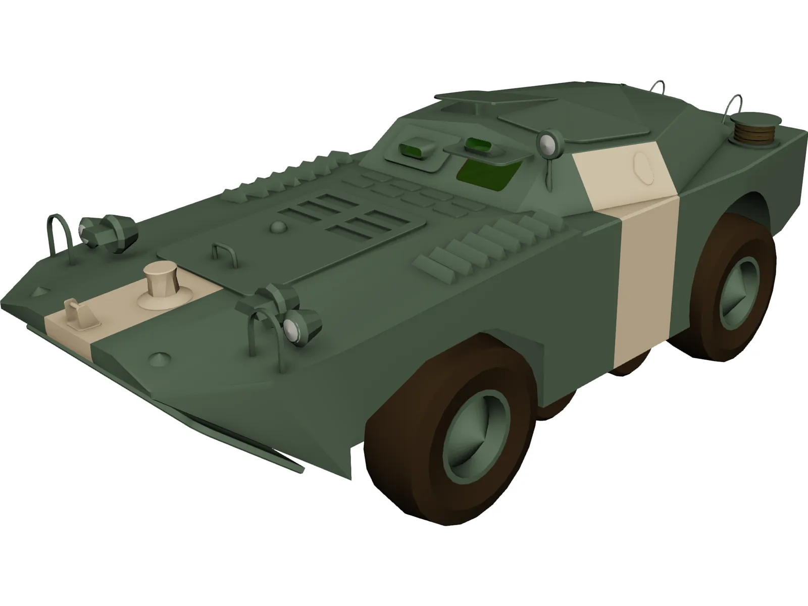 BRDM-1 3D Model main preview