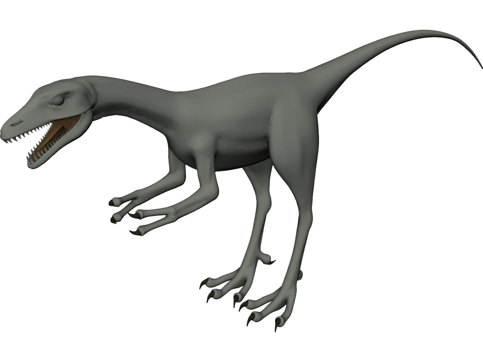 Compsognathus 3D Model main preview