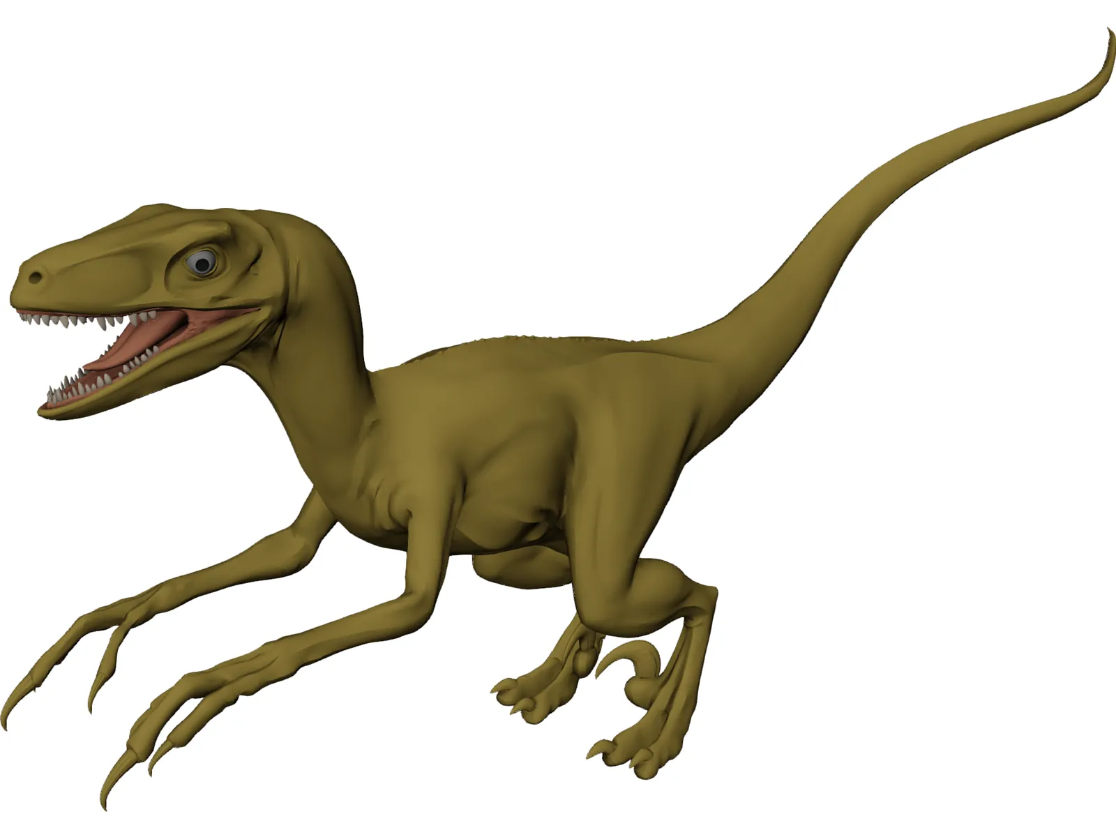 Deinonychus 3D Model main preview