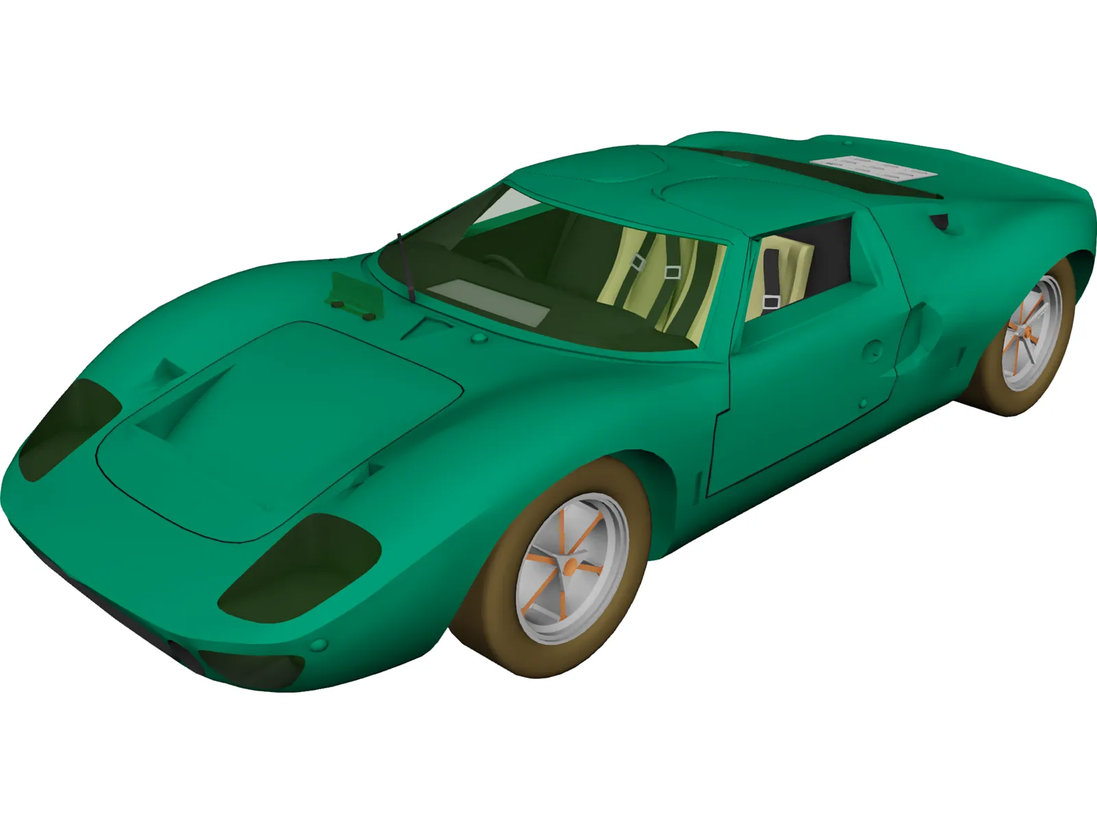 Ford GT40 (1965) 3D Model main preview