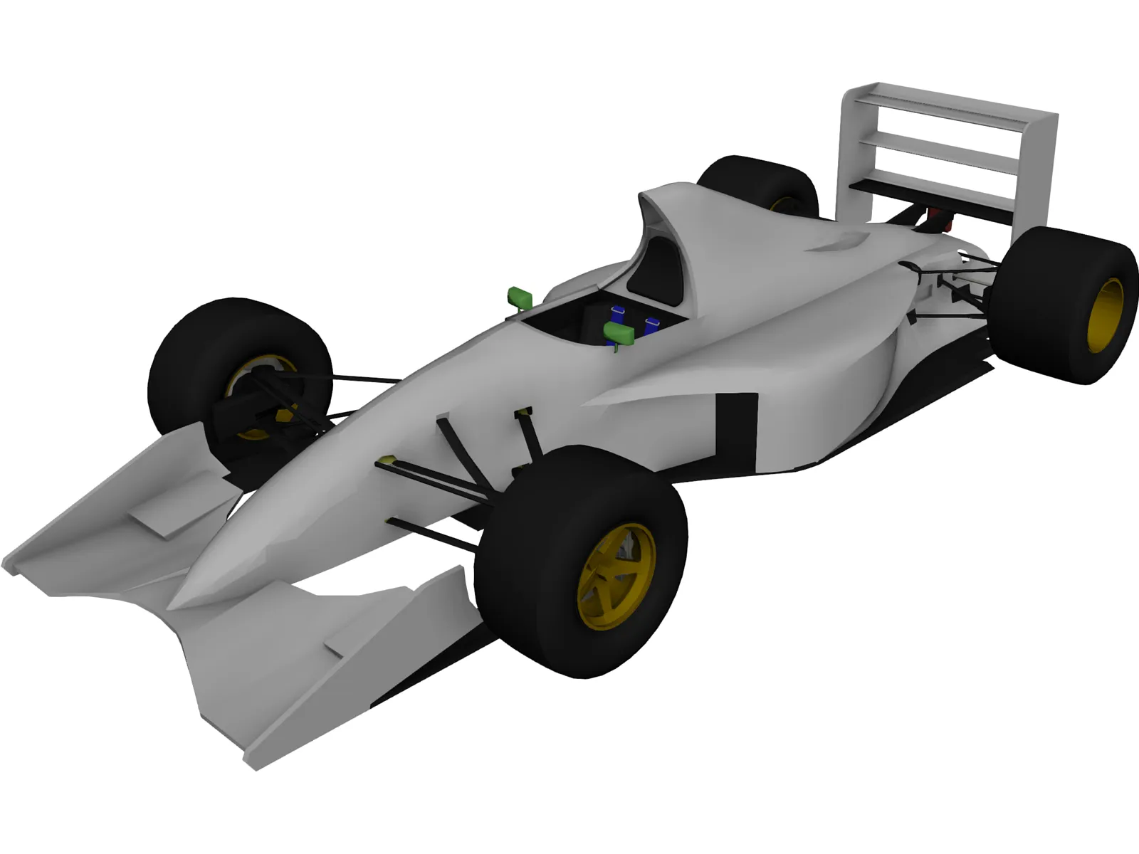 F1 Jordan 191 3D Model main preview
