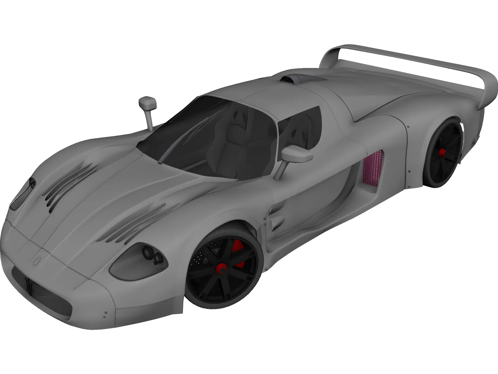 Maserati MC12 3D Model main preview