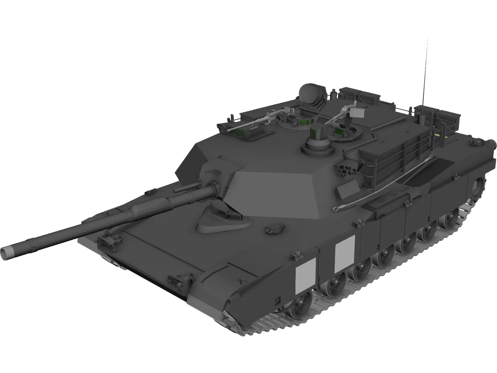M1A2 Abrams 3D Model main preview