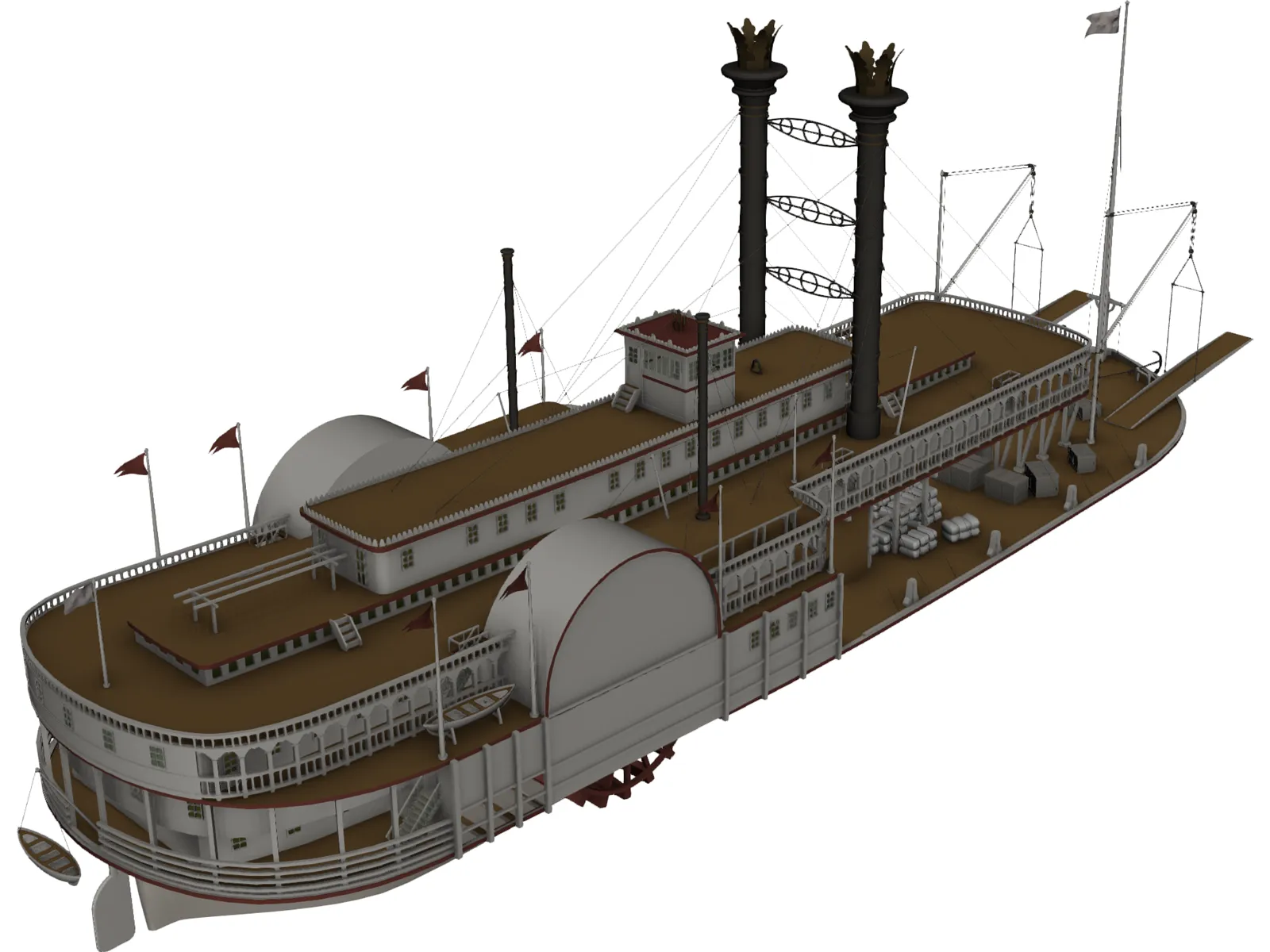 Mississippi Queen 3D Model main preview