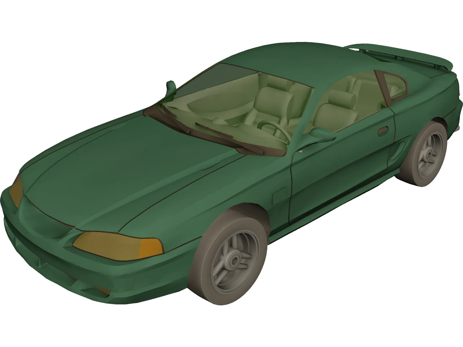 Ford Mustang GT (1994) 3D Model main preview