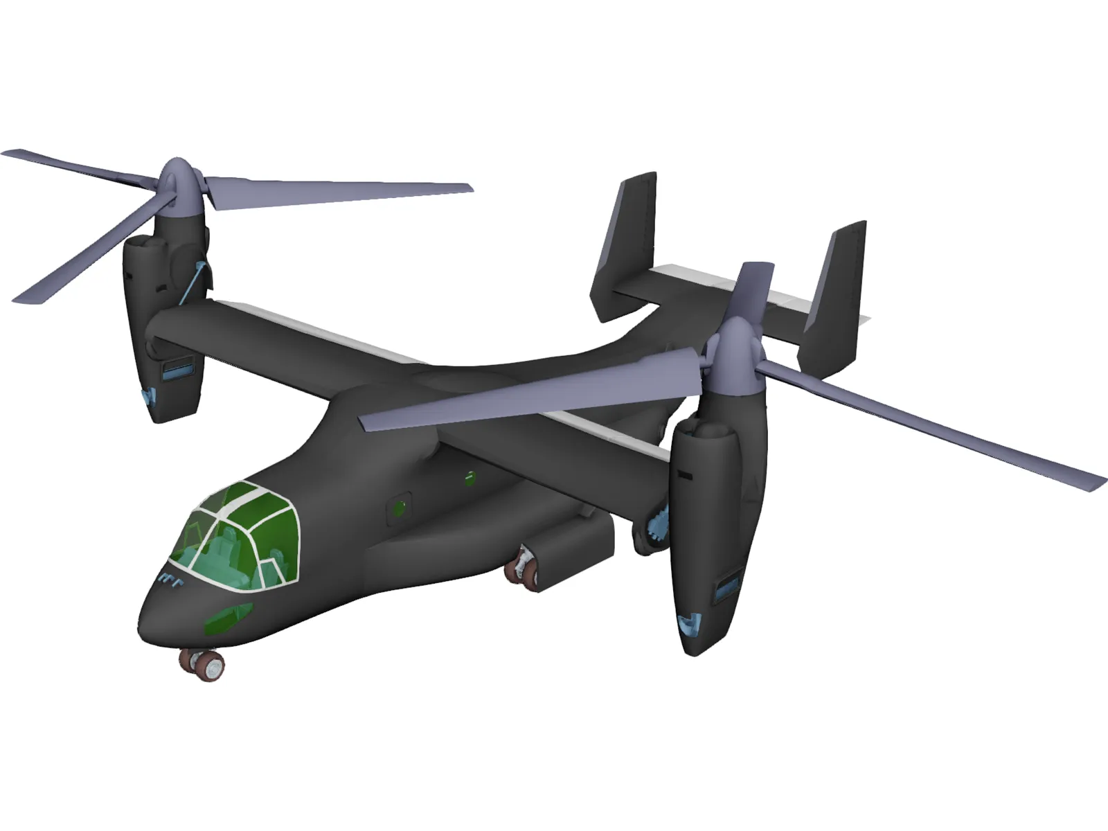 Bell-Boeing V-22 Osprey 3D Model main preview