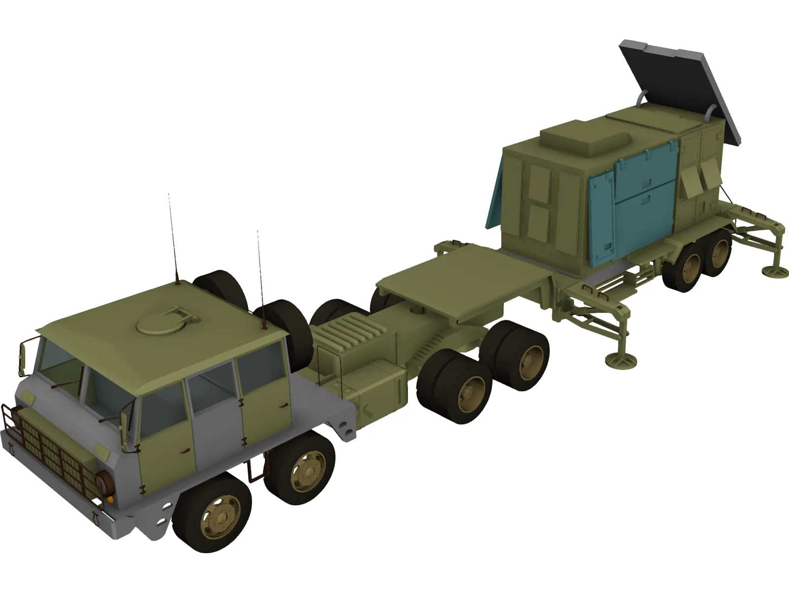 Patriot Radar 3D Model main preview