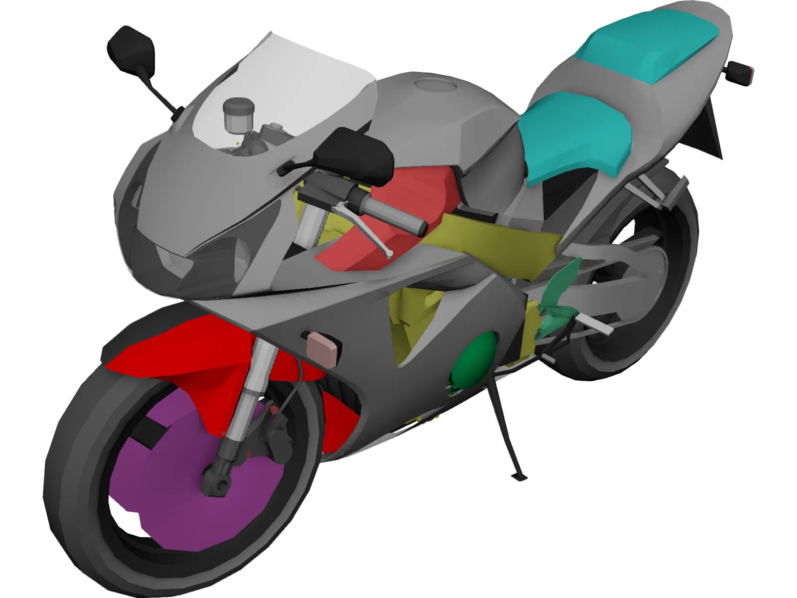 Honda CBR 959RR 3D Model main preview