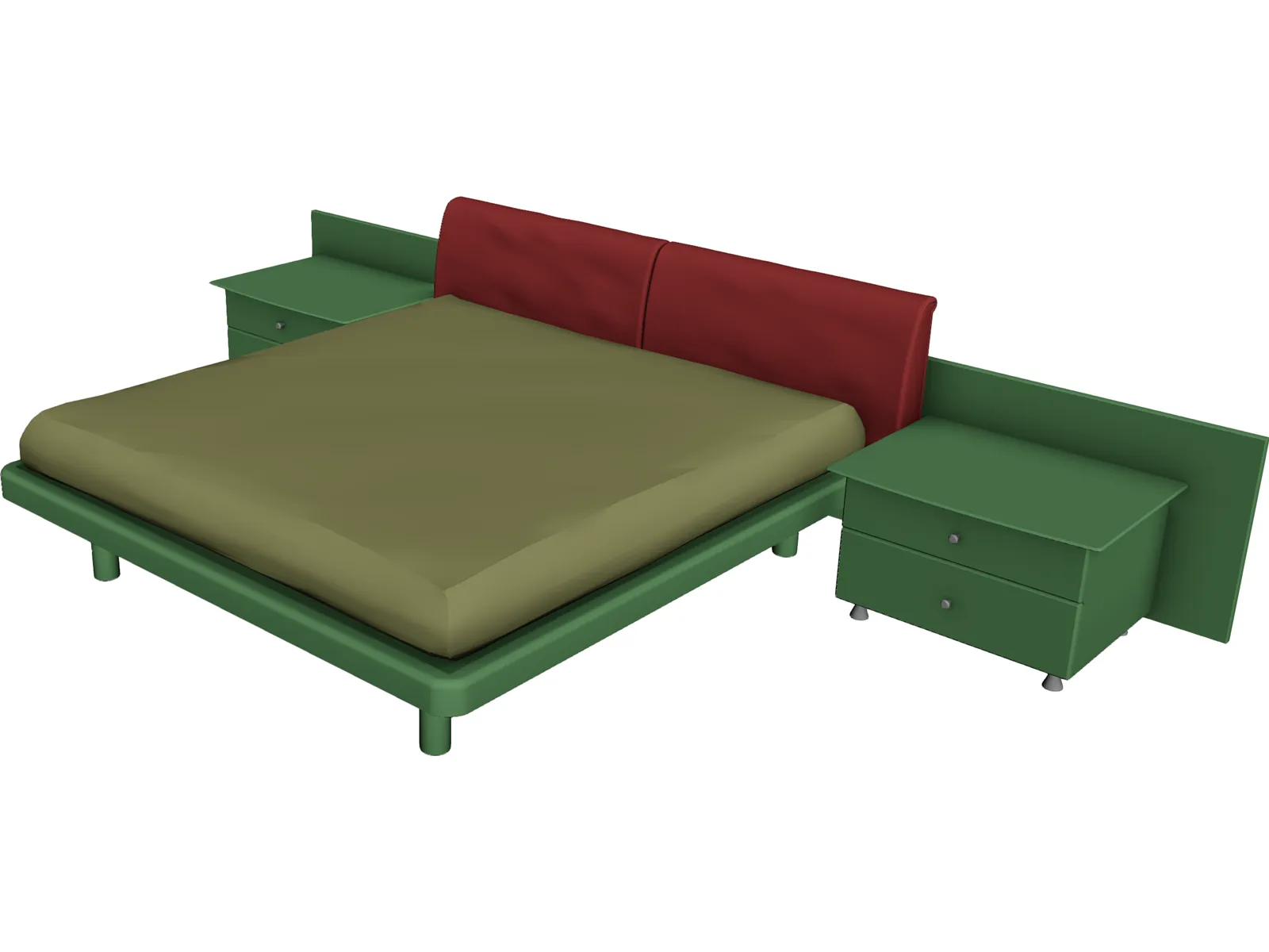 Bed 3D Model main preview