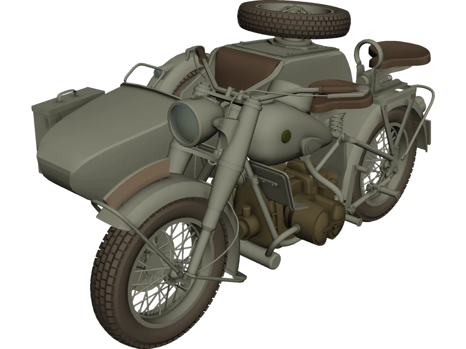 BMW R75 3D Model main preview