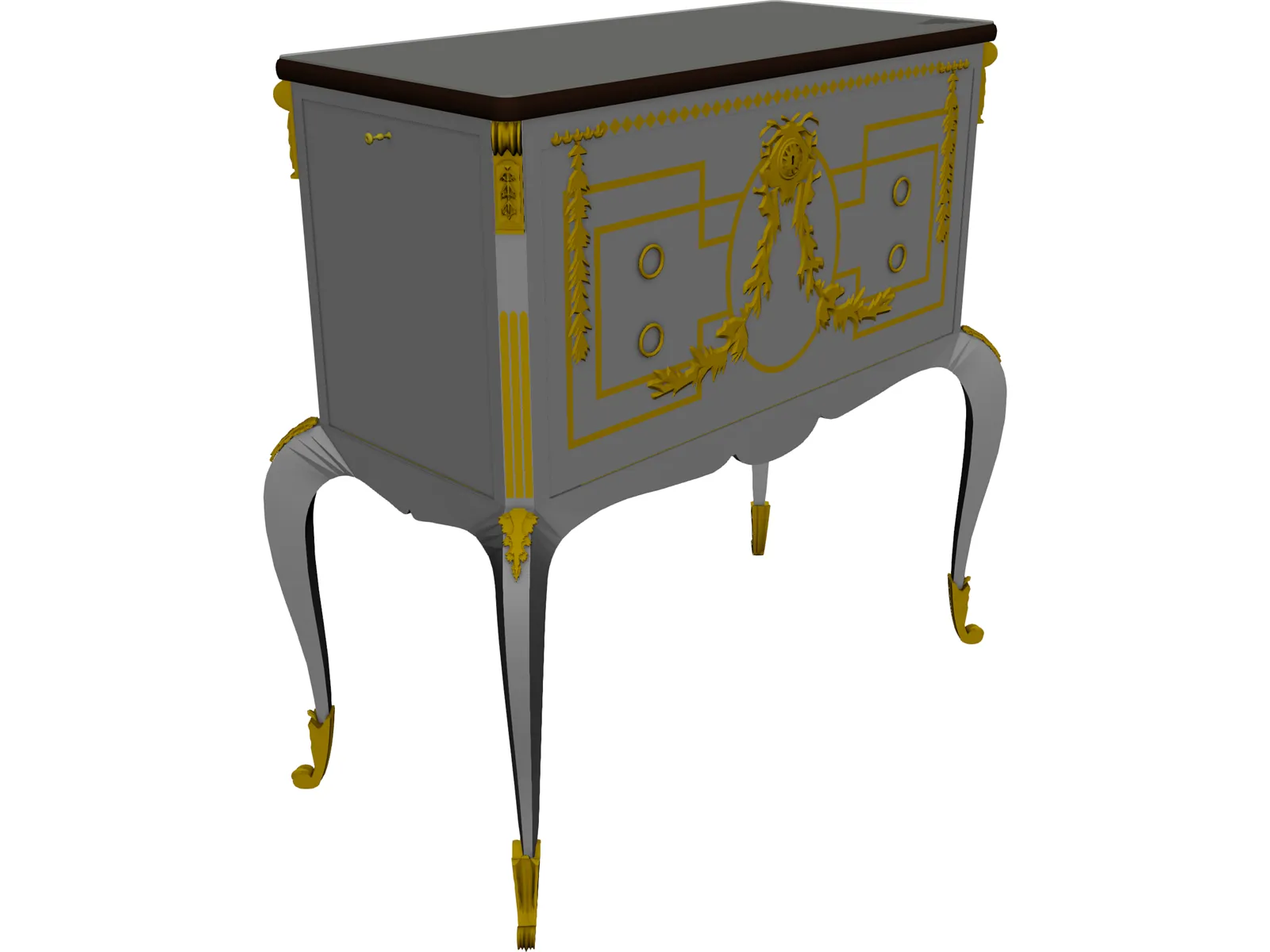 Drinks Cabinet 3D Model main preview