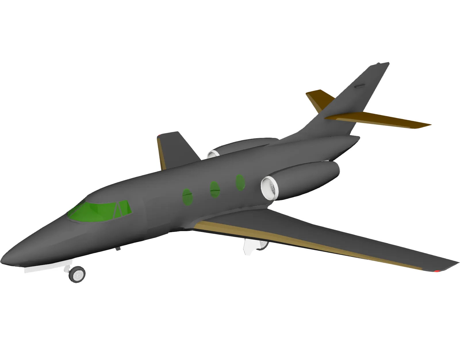 Dassault Falcon 3D Model main preview