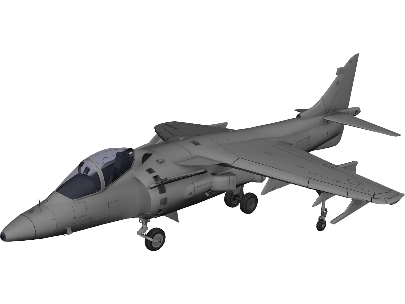 AV-8B Harrier II 3D Model main preview
