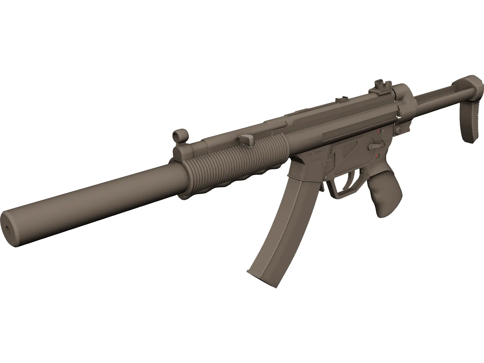 Heckler And Koch MP5 3D Model main preview