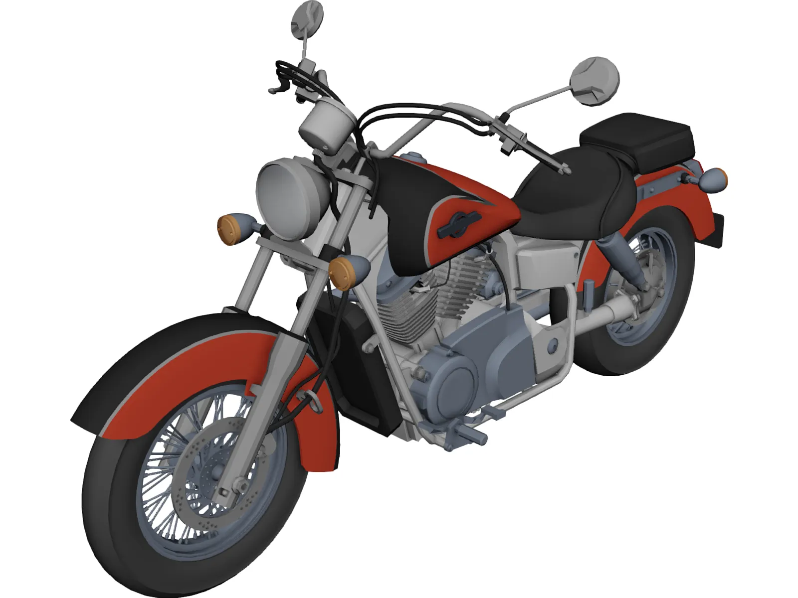 Honda Shadow UT 1100 Ace 3D Model main preview