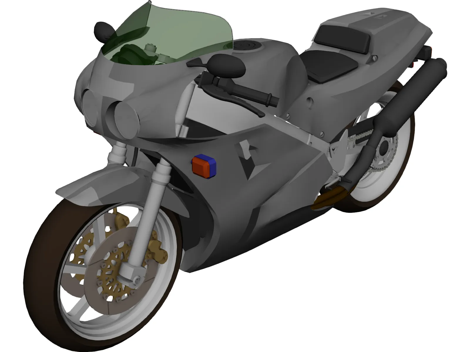 Honda VFR750RRC30 3D Model main preview