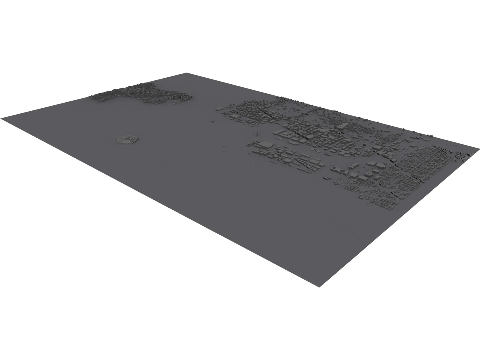 City Washington (DC) 3D Model main preview
