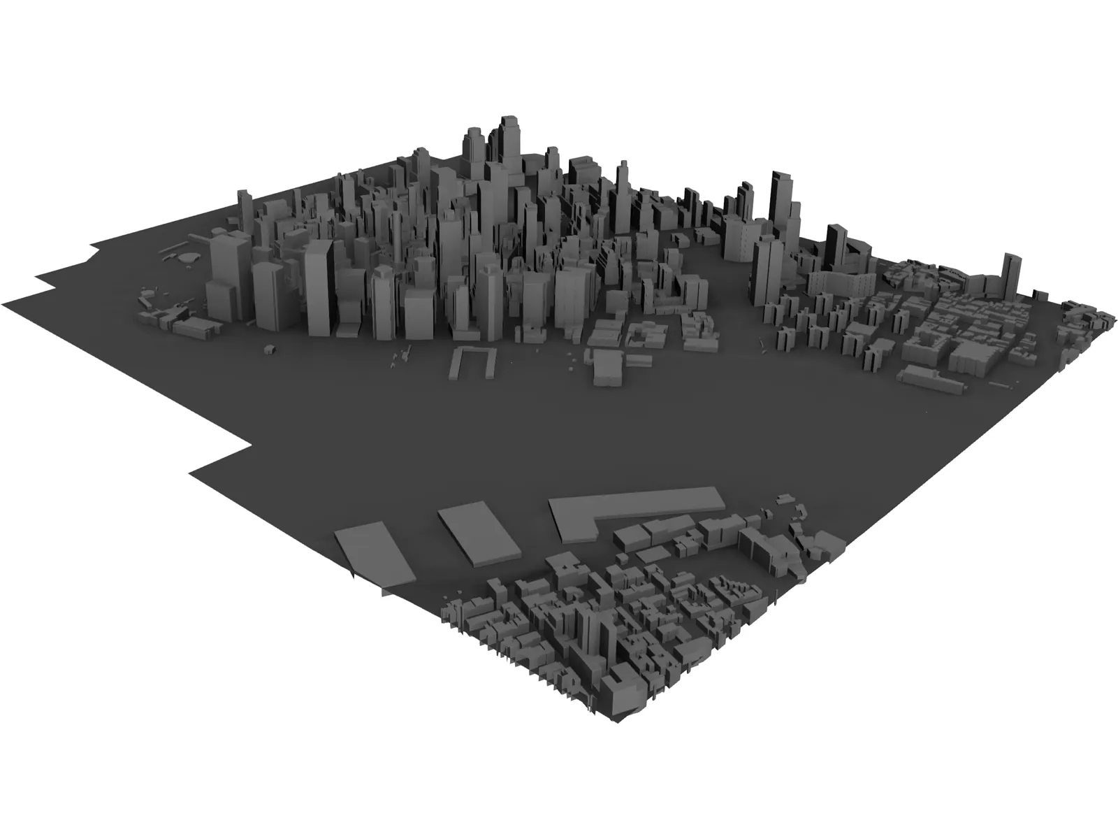 City Part Lower Manhattan (New York) 3D Model main preview