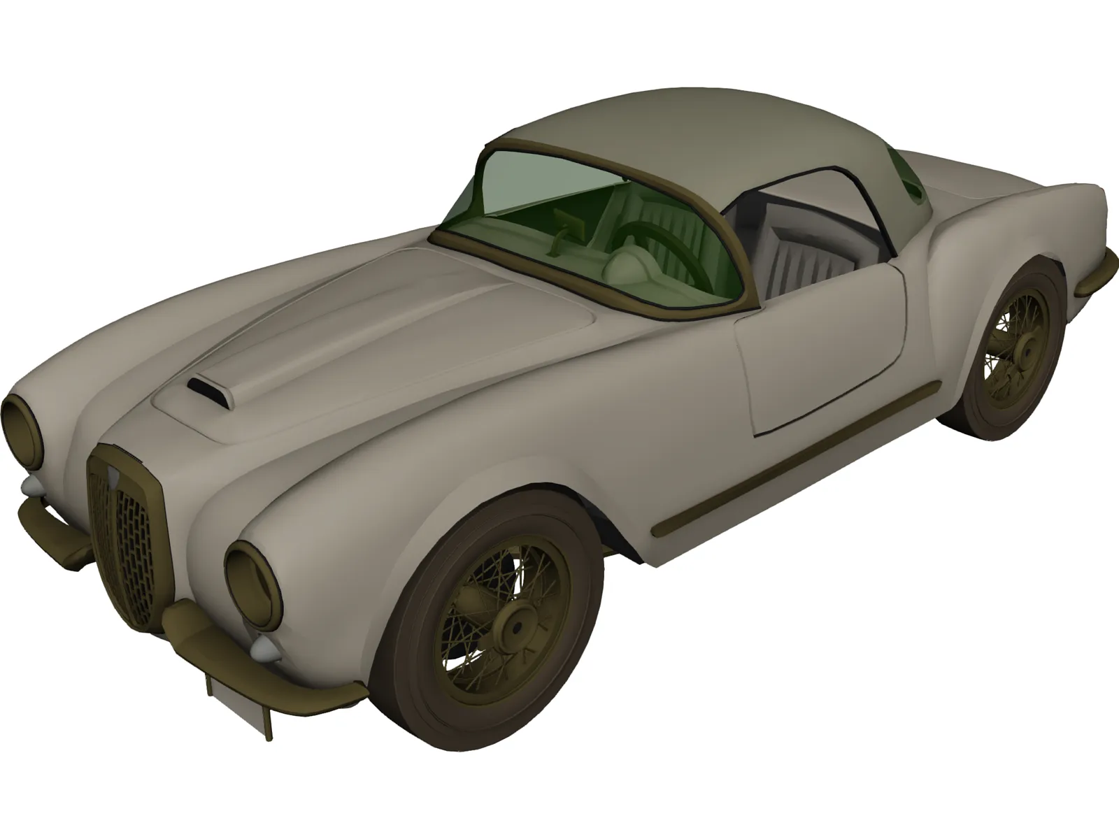 Lancia Aurelia B24 Spider (1955) 3D Model main preview