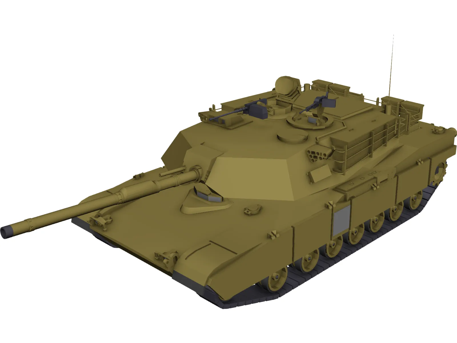 M1A1 Abrams 3D Model main preview