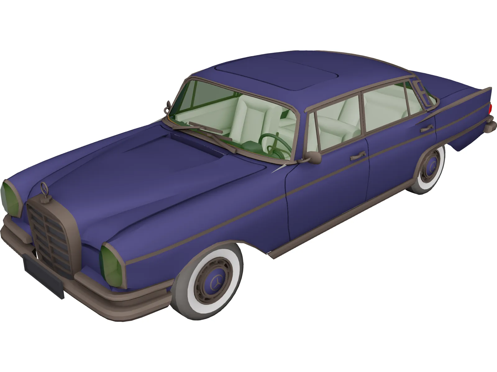 Mercedes-Benz 300 SE 3D Model main preview