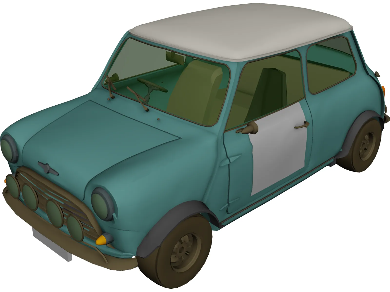 Mini Cooper S (1964) 3D Model main preview