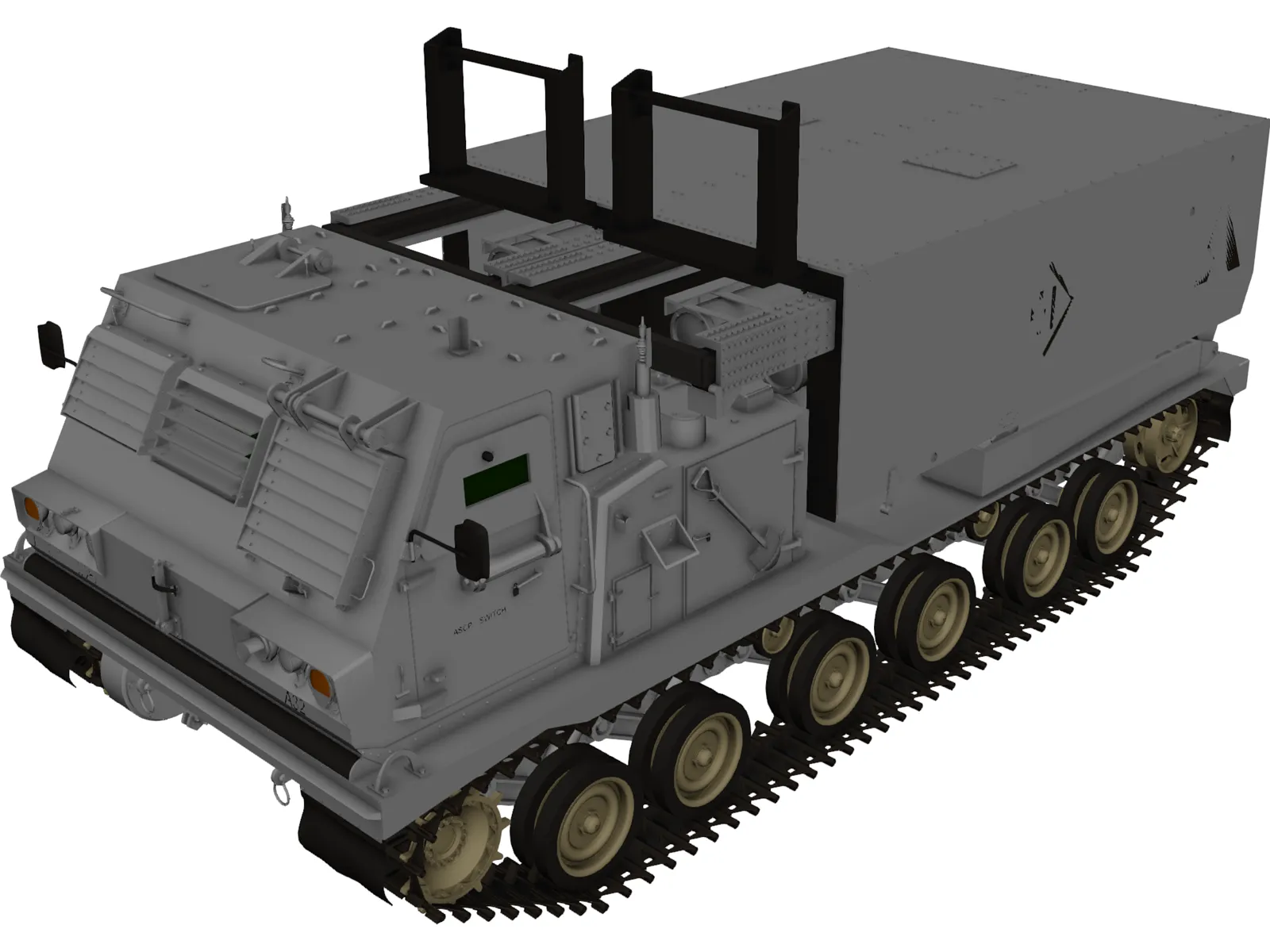 MLRS M270 3D Model main preview