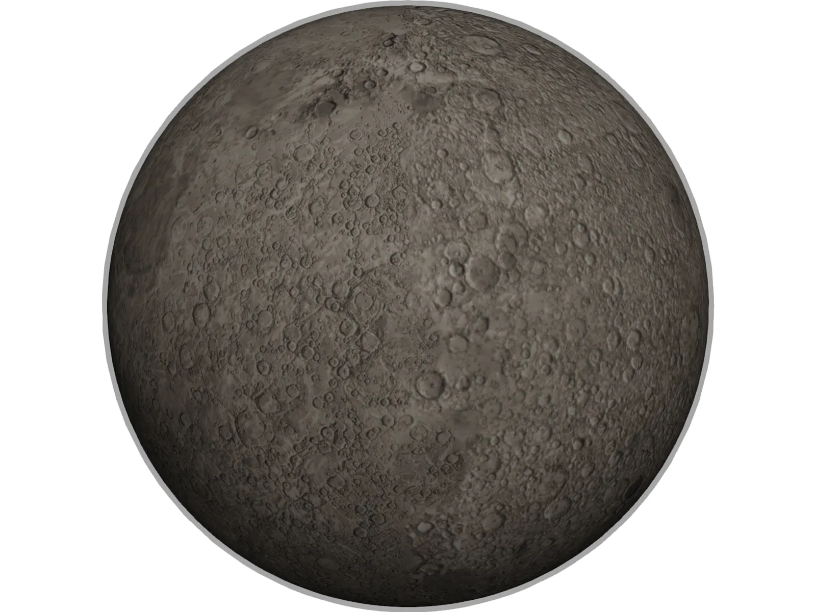 Planet Mercury 3D Model main preview