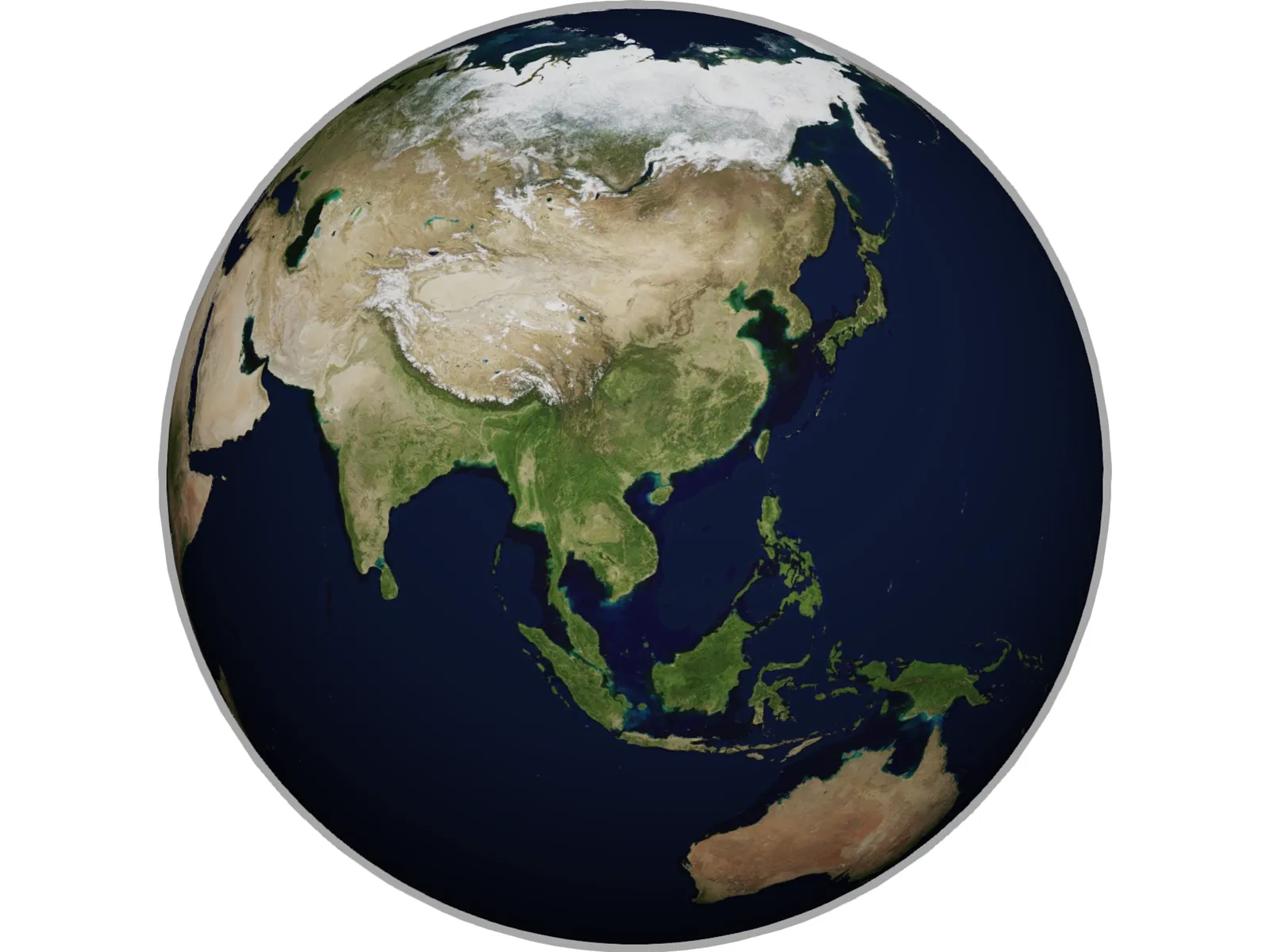 Planet Earth 3D Model main preview