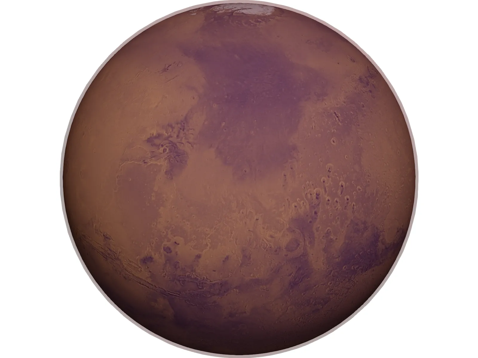 Planet Mars 3D Model main preview