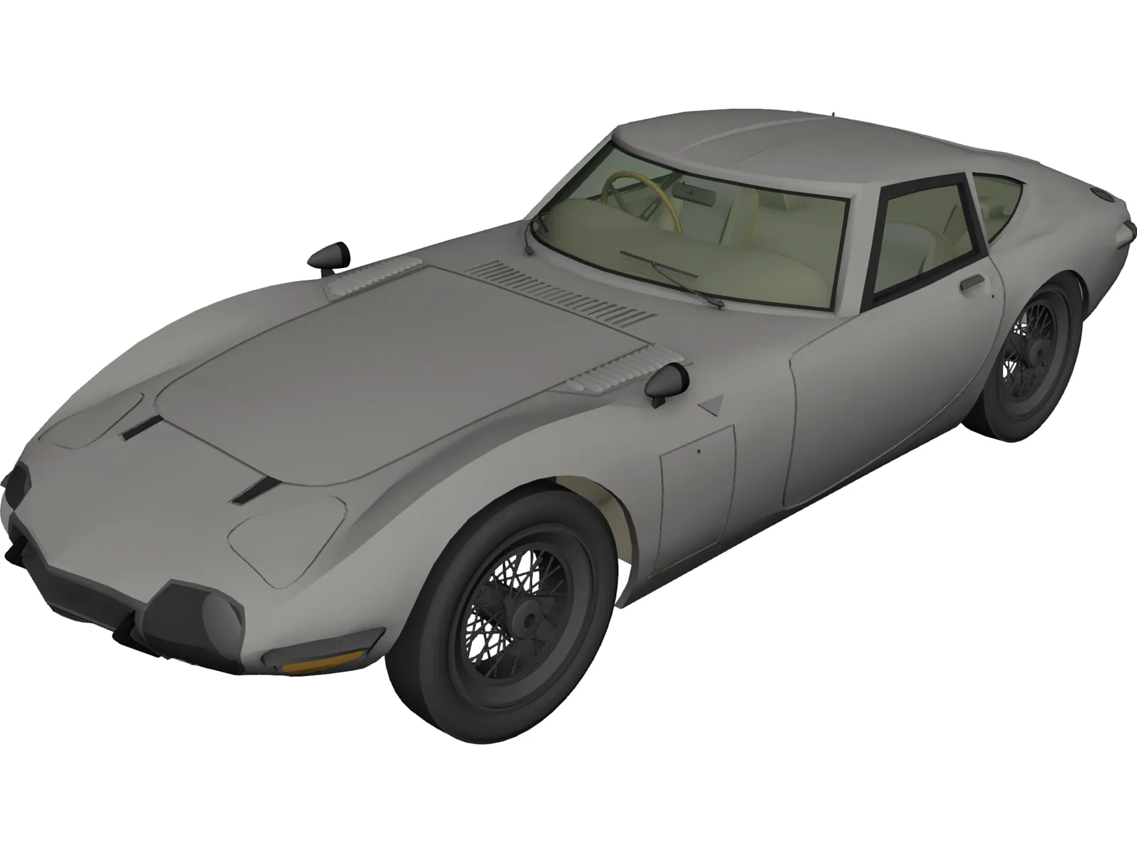 Toyota 2000GT (1967) 3D Model main preview