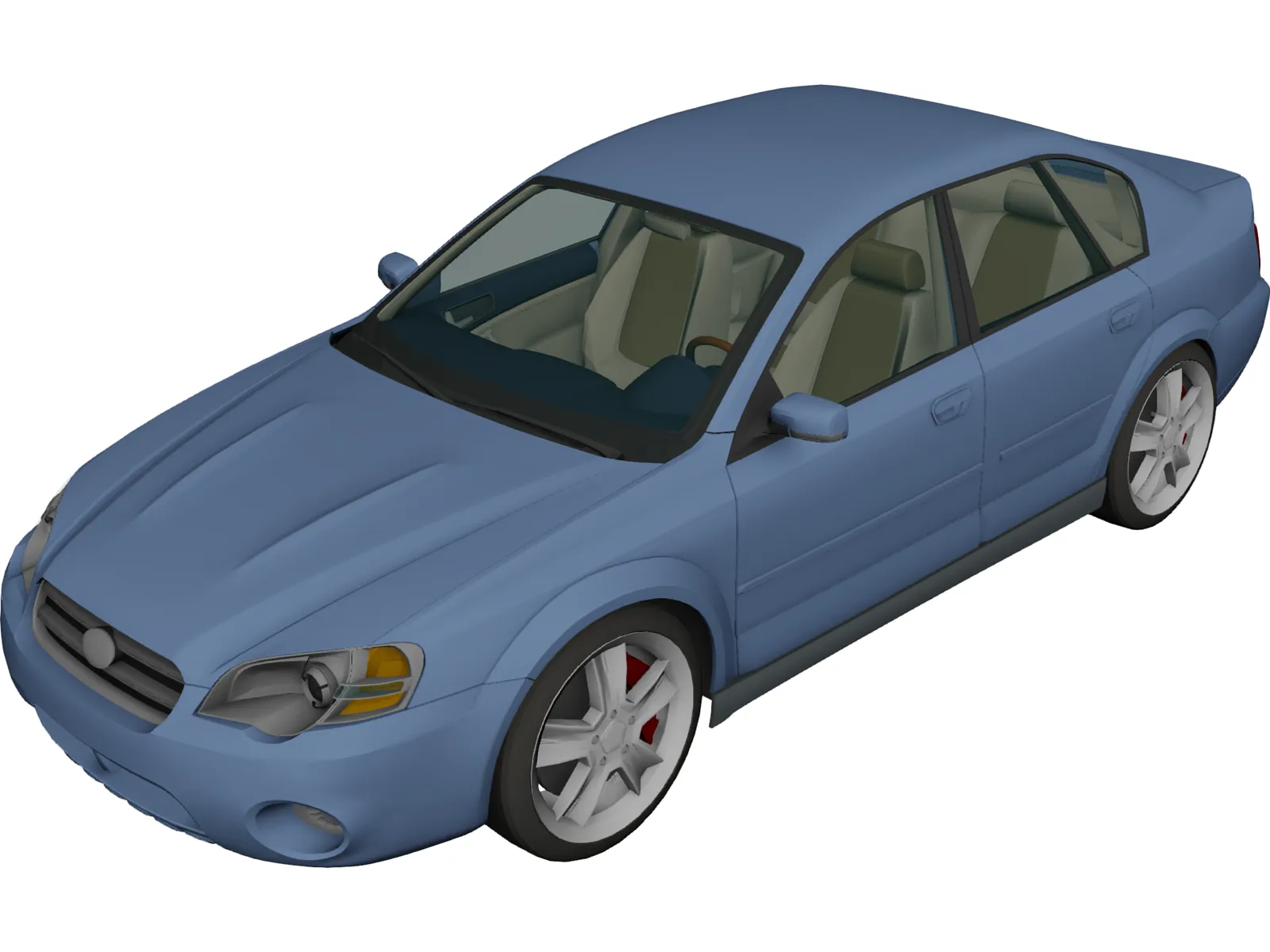 Subaru Outback Sedan (2005) 3D Model main preview