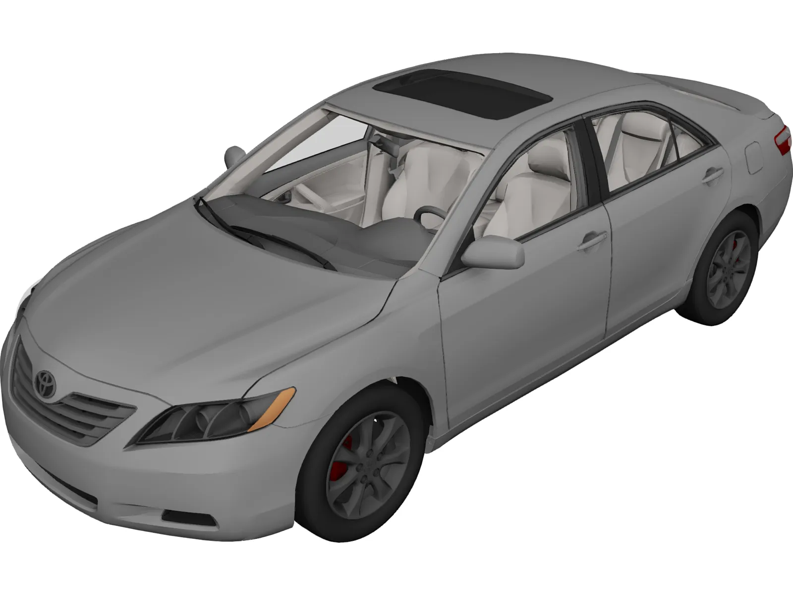 Toyota Camry (2007) 3D Model main preview