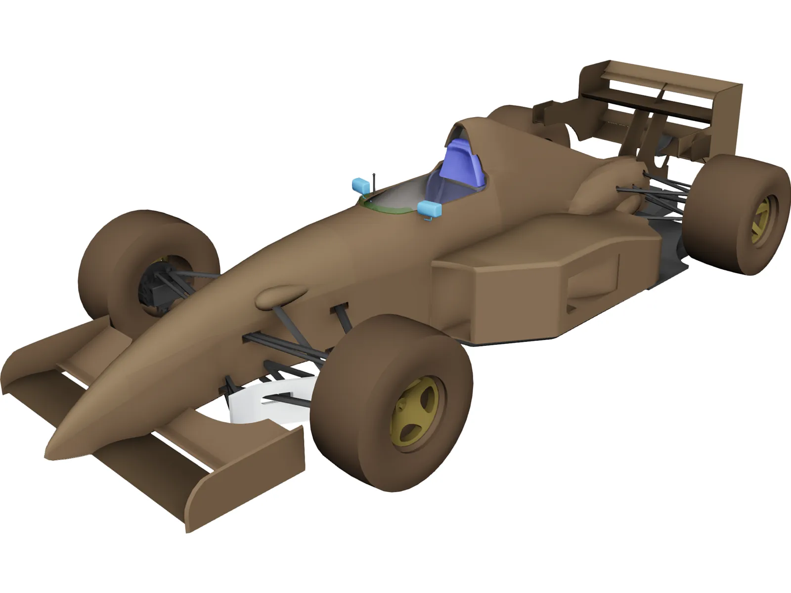F1 Tyrrell Yamaha (1994) 3D Model main preview